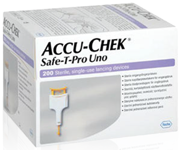 아큐-첵 우노 일회용 수동 채혈침